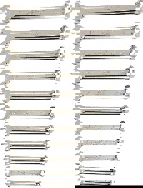 Combination Wrench Set: 10 Pc, Metric