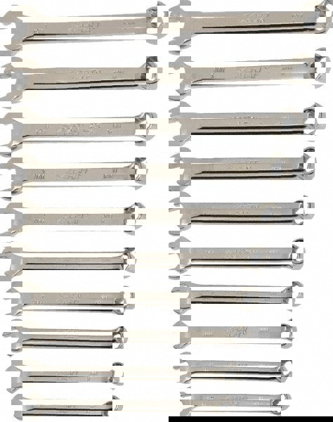 Combination Wrench Set: 11 Pc, Inch