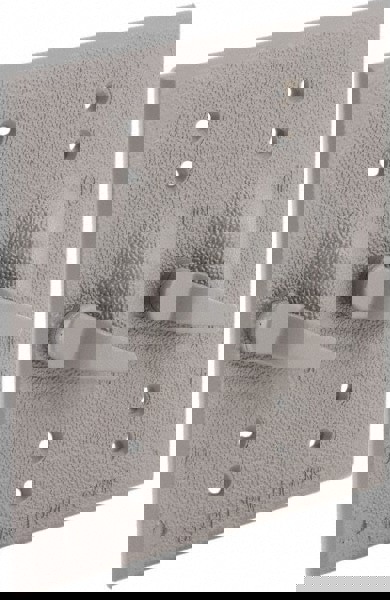 2 Outlet, Powder Coat Finish, Rectangle Weather Resistant Box Cover