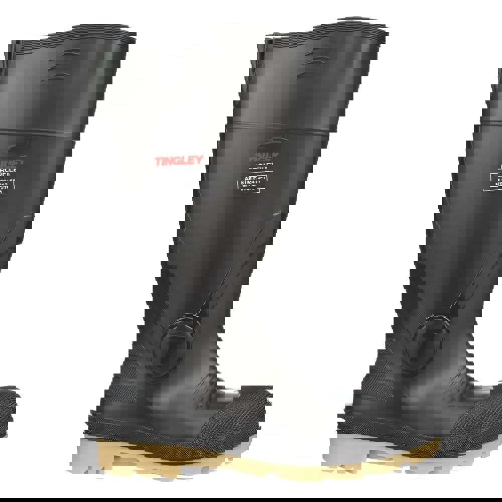 Work Boot: Size 8, Polyvinylchloride, Composite Toe, Knee Boot