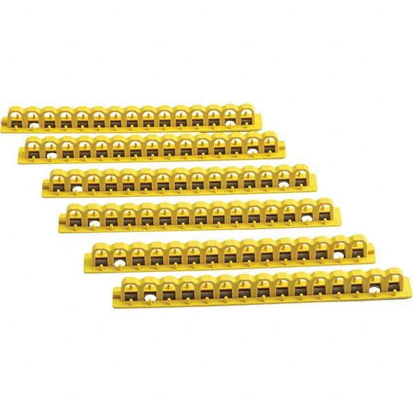 Rail Lockout: 480 & 600V, 15 Padlocks Max, 0.7