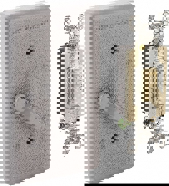 1 Outlet, Powder Coat Finish, Rectangle Weather Resistant Box Cover