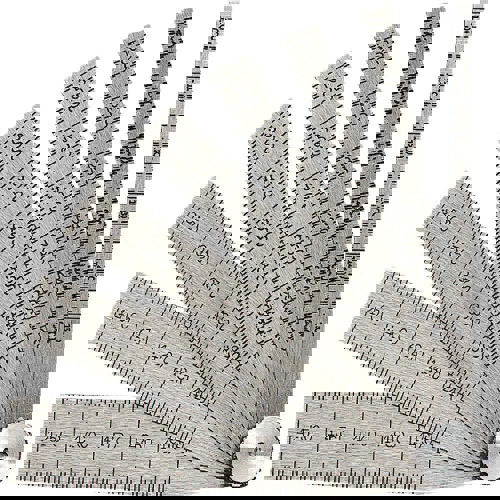 0.1 to 0.5 Inch Measurement, 8 Leaf Taper Gage