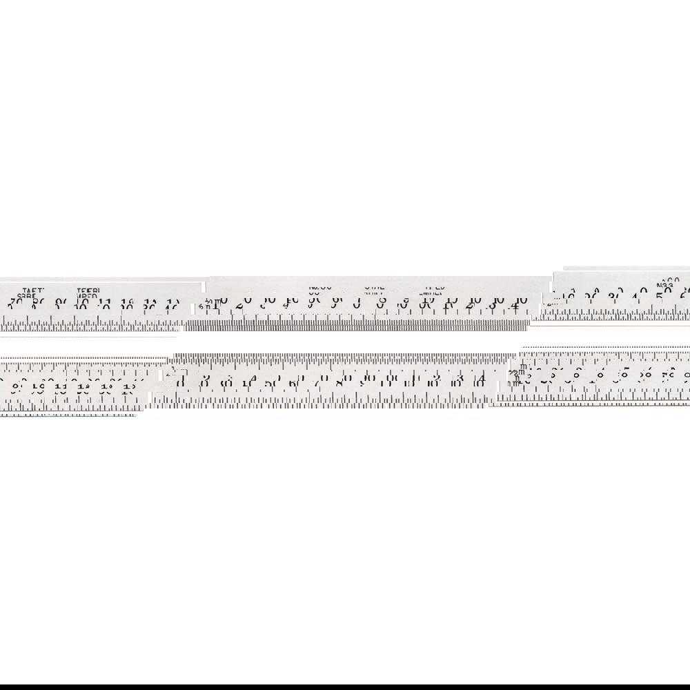 Steel Rule: 150 mm OAL, Metric Graduatio