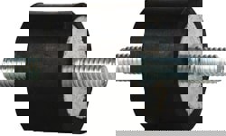 105 Lb Capacity, 5/16-18 Stud/Stud Vibration Isolator