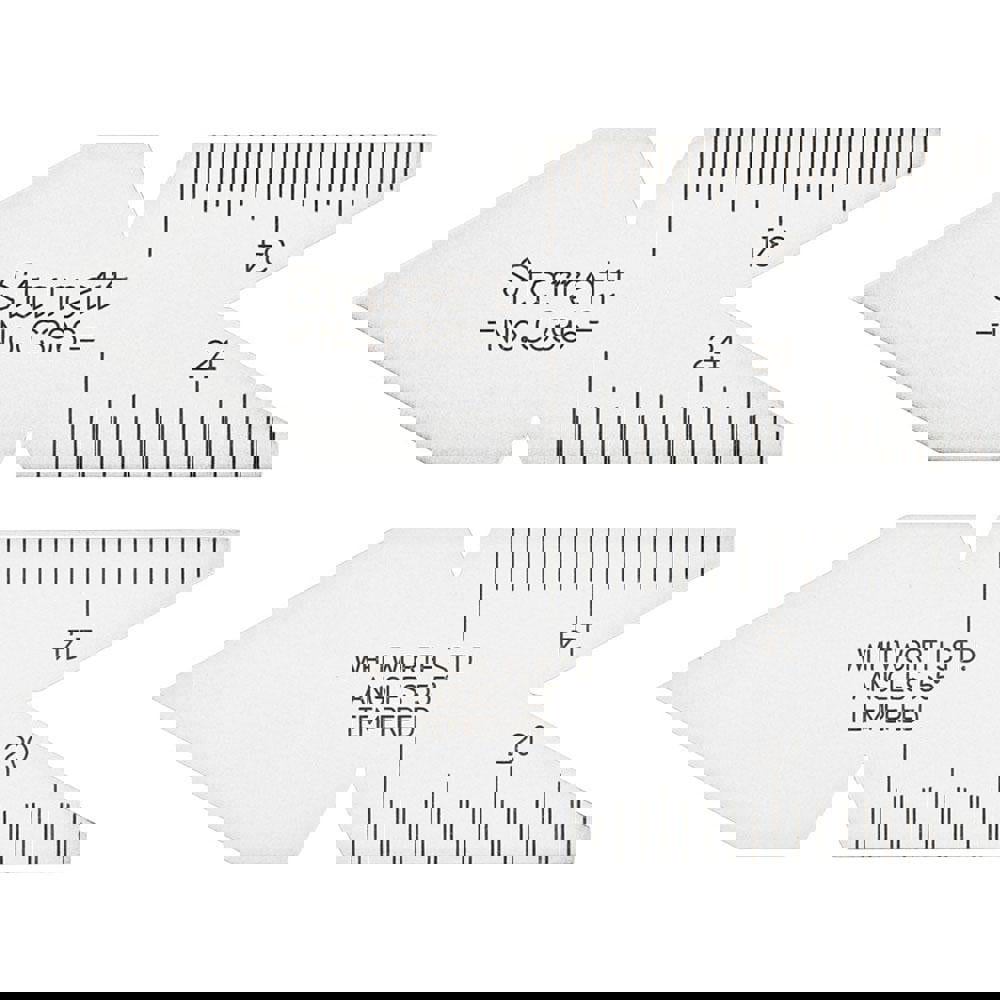 55&deg; Angle, Satin Chrome Coated Steel Center Gage