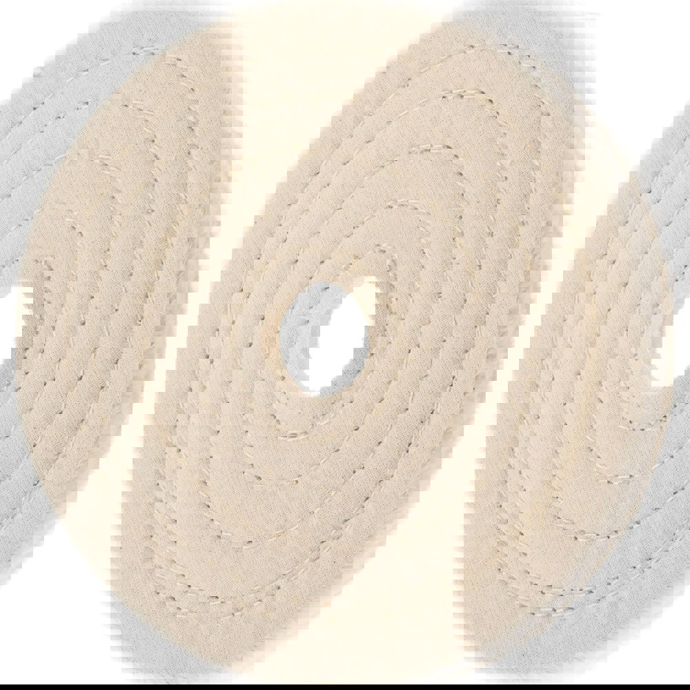 Unmounted Spiral Sewn Buffing Wheel: 6