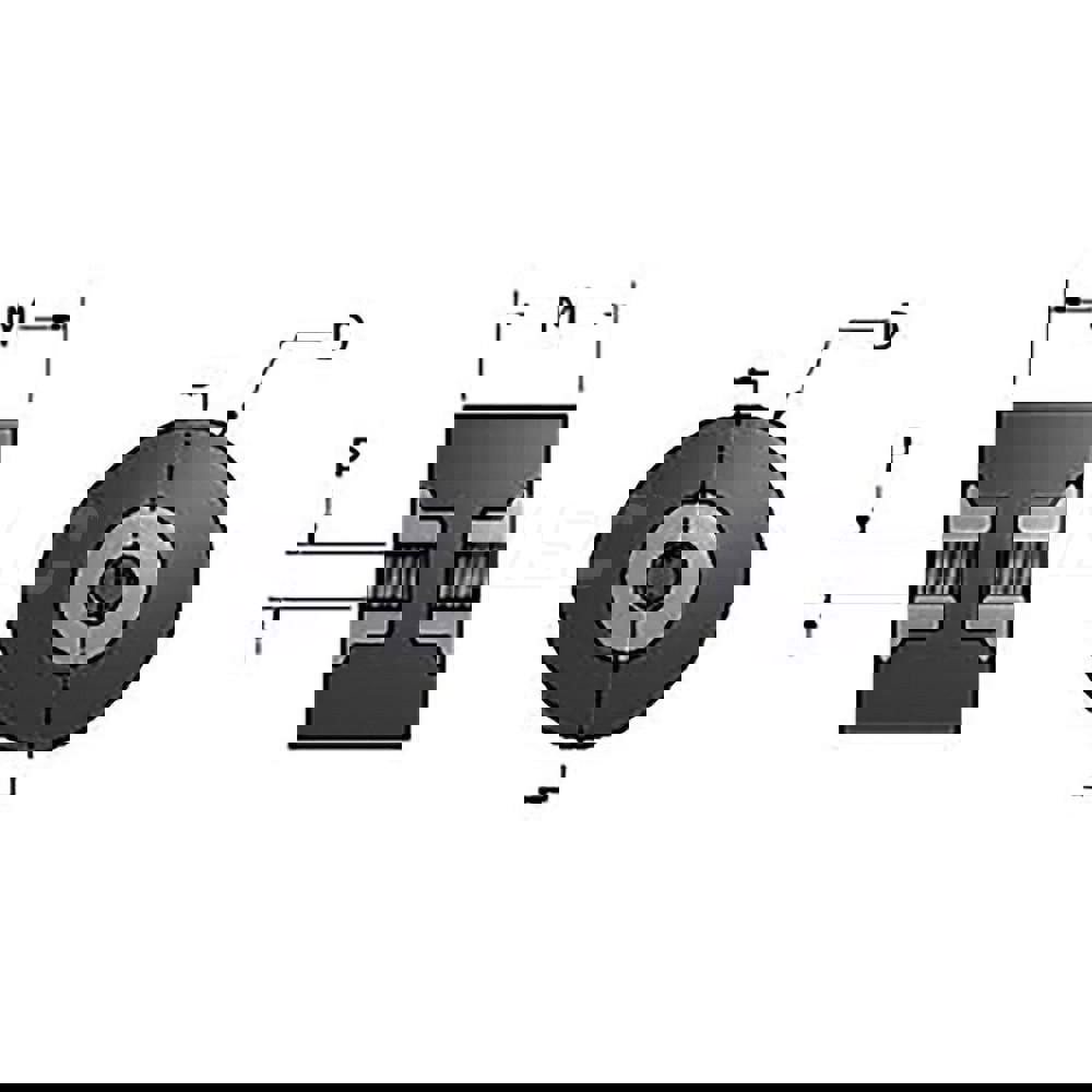910 Lb Capacity, 1/2-13 Plate/Plate Vibr
