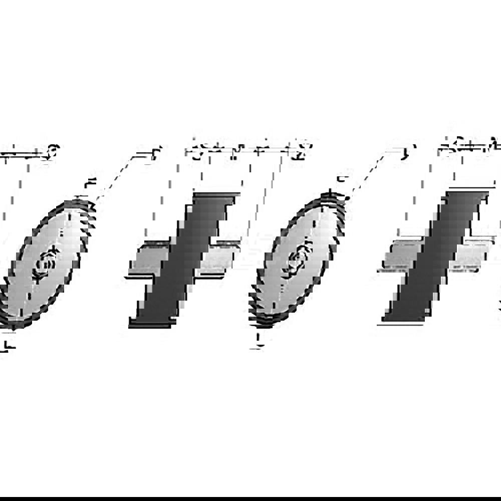 1190 Lb Capacity, M12 Stud/Stud Vibration Isolator