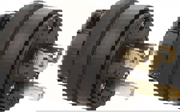 Straight Blade Plug: Residential, 5-15P, 125VAC, Black