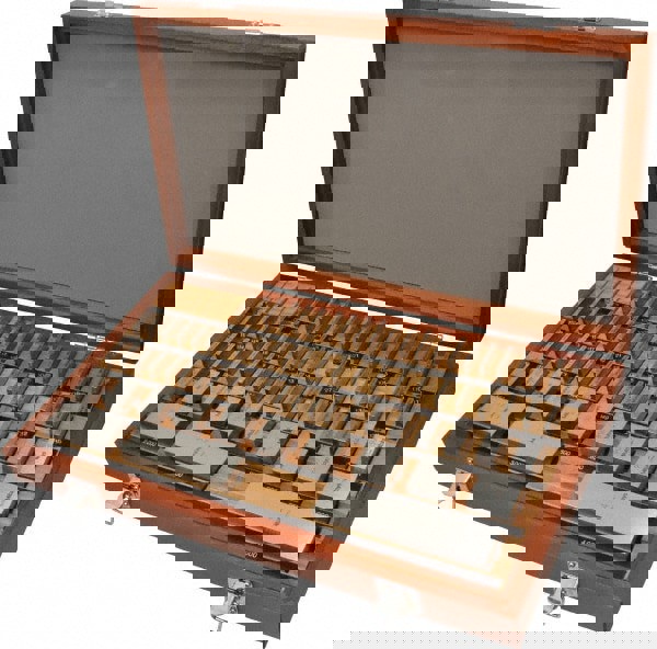 Gage Block Set: 0.05 to 4'' Range, 81 Pc, AS-2 Grade, Steel