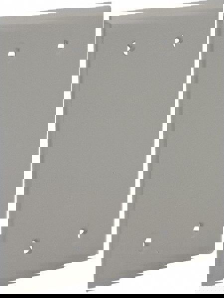 2 Outlet, Powder Coat Finish, Rectangle Weather Resistant Box Cover