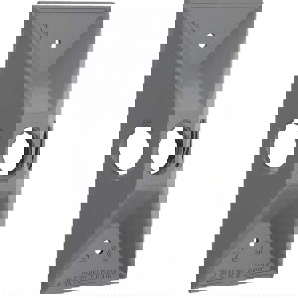 Weatherproof Box Covers; Electrical Box Shape: Rectangle; Number Of Outlets: 3; Resistance Features: Non-Corrosive; Housing Material: Aluminum; Finish: Powder Coat Finish; Overall Length: 1.0630 in; Recommended Environment: Wet Location; Overall Width: 2.