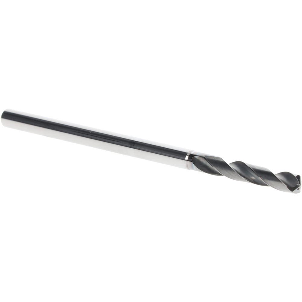 Screw Machine Length Drill Bit: 3.86 mm Dia, 140 deg Point, Solid Carbide