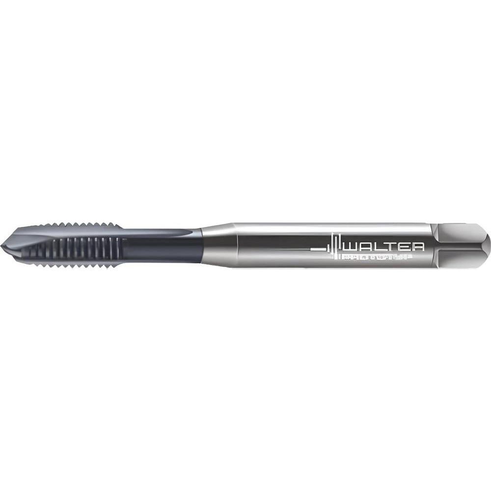 Spiral Point Tap: M5x0.8 Metric, 3 Flutes, Plug Chamfer, 6H Class of Fit, High-Speed Steel-E-PM, TiCN Coated