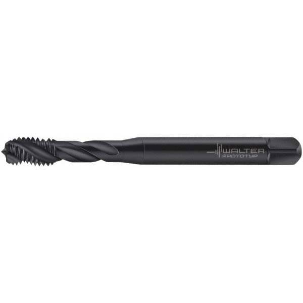 Spiral Flute Tap: M4x0.70 Metric, 3 Flutes, Modified Bottoming, 6H Class of Fit, Cobalt, Oxide Coated