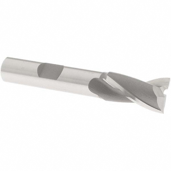 Square End Mill: 1/2'' Dia, 13/16'' LOC, 3/8'' Shank Dia, 2-1/2'' OAL, 2 Flutes, Cobalt