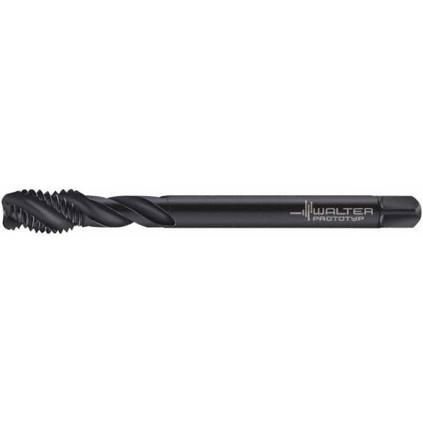Spiral Flute Tap: M16x2.00 Metric, 4 Flutes, Modified Bottoming, 6H Class of Fit, Cobalt, Oxide Coated