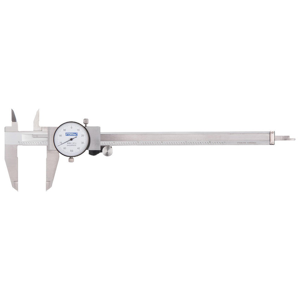 Dial Calipers; Accuracy (Decimal Inch): +/-.002 ; Minimum Measurement (Decimal Inch): 0.0000 ; Maximum Measurement (Decimal Inch): 12.0000 ; Caliper Material: Stainless Steel ; Jaw Adjustment Type: Thumb Wheel ; Jaw Style: Outside