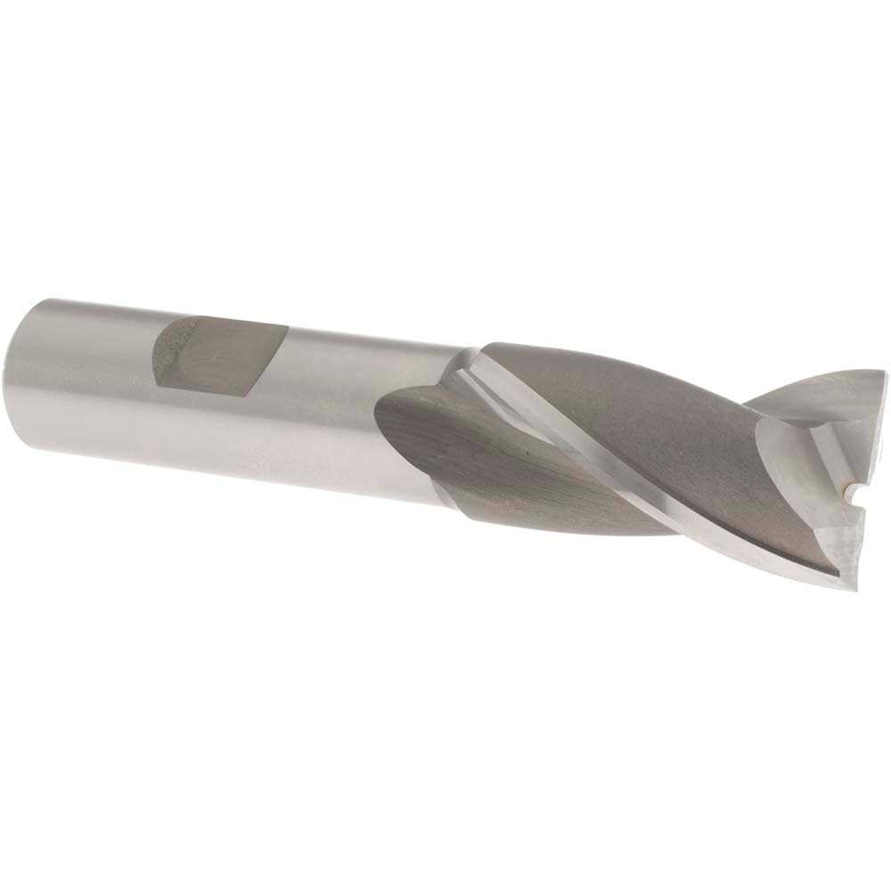 Square End Mill: 13/16'' Dia, 1-1/2'' LOC, 5/8'' Shank Dia, 3-5/8'' OAL, 2 Flutes, Cobalt
