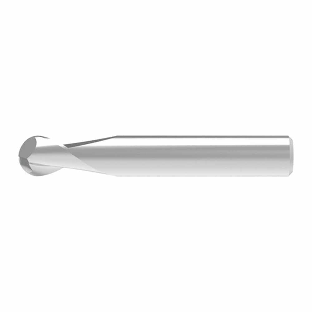 Ball End Mills; Mill Diameter (Decimal Inch): 0.4800 ; Mill Diameter (mm): 12.00 ; Number Of Flutes: 2 ; End Mill Material: Solid Carbide ; Length of Cut (mm): 16.0000 ; Shank Diameter (mm): 12.0000