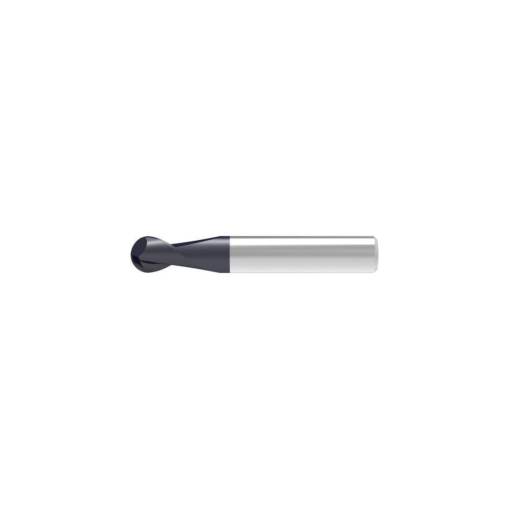 Ball End Mills; Mill Diameter (Decimal Inch): 0.0200 ; Mill Diameter (mm): 0.50 ; Number Of Flutes: 2 ; End Mill Material: Solid Carbide ; Length of Cut (mm): 1.5000 ; Shank Diameter (mm): 6.0000