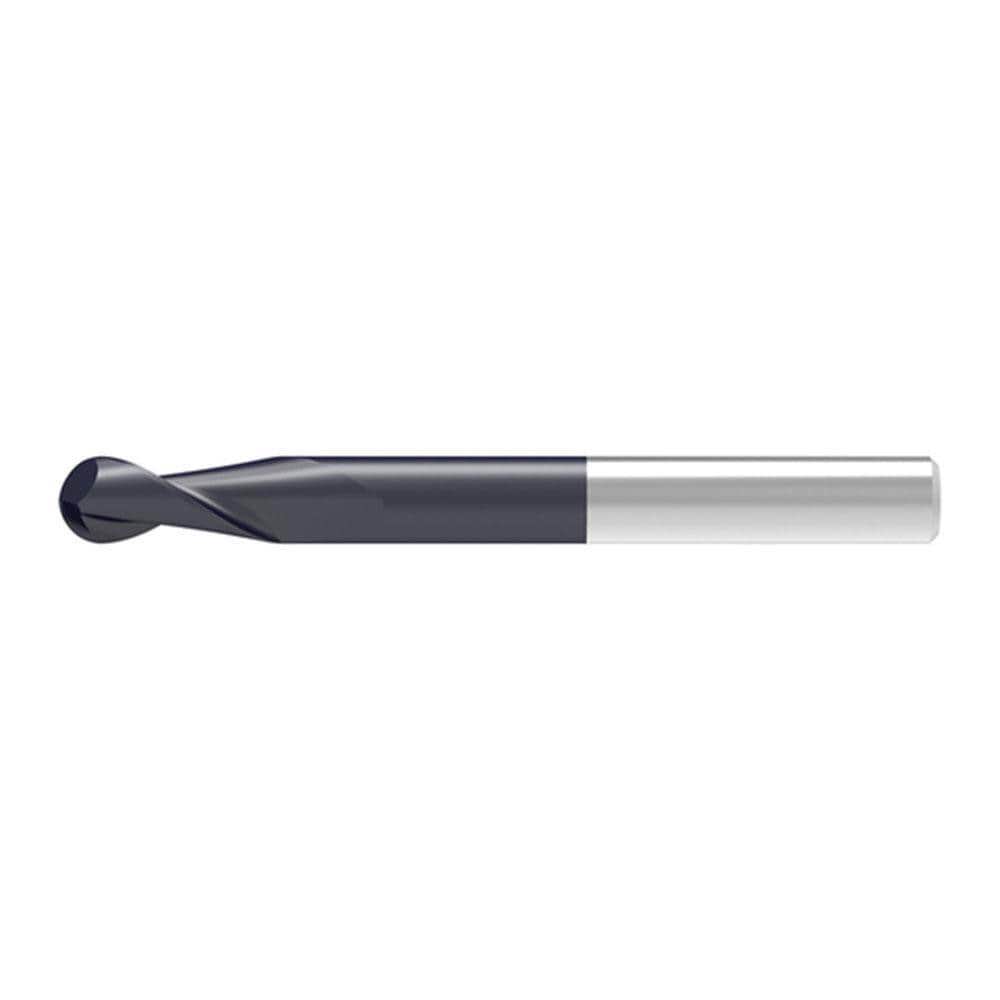 Ball End Mills; Mill Diameter (Decimal Inch): 0.1200 ; Mill Diameter (mm): 3.00 ; Number Of Flutes: 2 ; End Mill Material: Solid Carbide ; Length of Cut (mm): 10.0000 ; Shank Diameter (mm): 3.0000