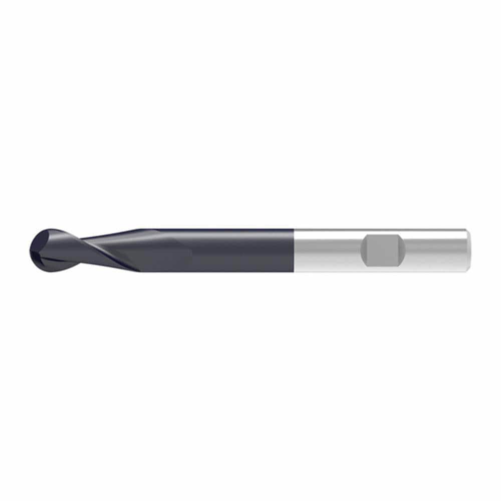 Ball End Mills; Mill Diameter (Decimal Inch): 0.0800 ; Mill Diameter (mm): 2.00 ; Number Of Flutes: 2 ; End Mill Material: Solid Carbide ; Length of Cut (mm): 6.0000 ; Shank Diameter (mm): 6.0000