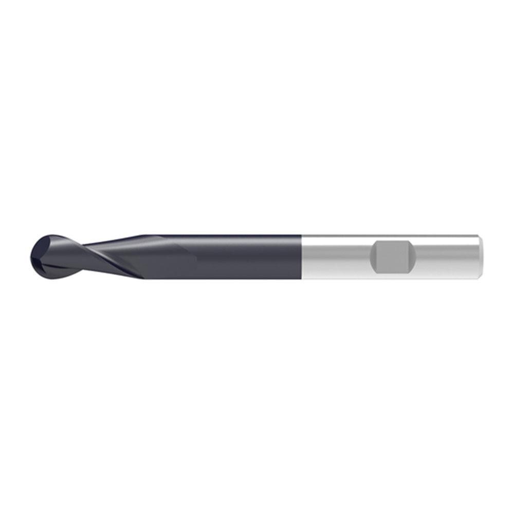 Ball End Mills; Mill Diameter (Decimal Inch): 0.3200 ; Mill Diameter (mm): 8.00 ; Number Of Flutes: 2 ; End Mill Material: Solid Carbide ; Length of Cut (mm): 22.0000 ; Shank Diameter (mm): 8.0000