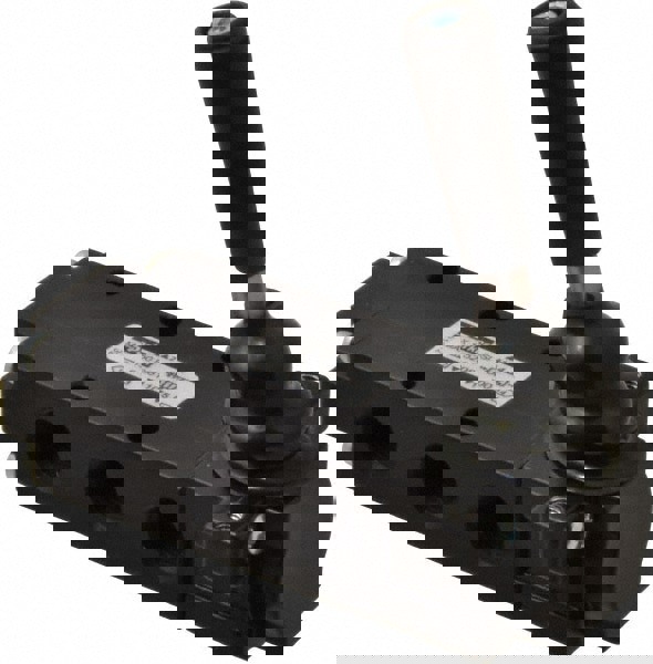 Mechanically Operated Valve: 4-Way & 2-Position, Lever-Spring Return Actuator, 1/4