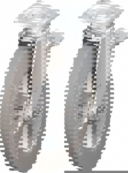 Swivel Top Plate Caster: Solid Rubber, 10