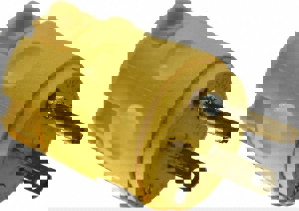 Straight Blade Plug: Commercial, 5-20P, 125VAC, Yellow