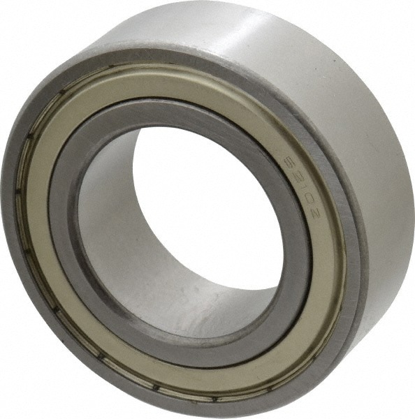 Angular Contact Ball Bearing: 50 mm Bore Dia, 90 mm OD, 30.2 mm OAW, Without Flange