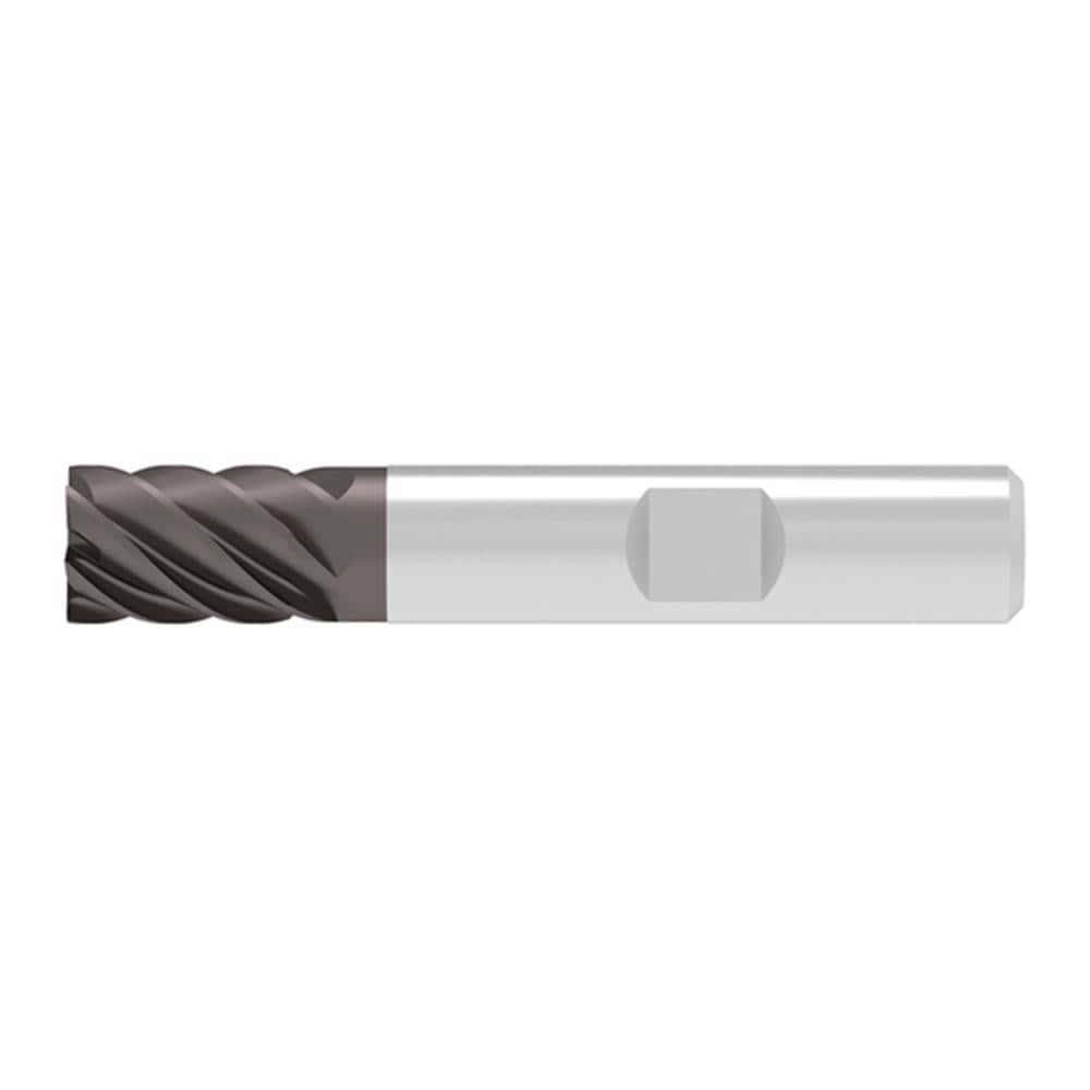 Corner Radius & Corner Chamfer End Mills; Mill Diameter (mm): 5.00 ; Number Of Flutes: 6 ; Length of Cut (mm): 8.0000 ; Single Or Double End: Single ; End Mill Material: Solid Carbide ; Chipbreaker: No