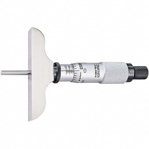 Mechanical Micrometer Heads; Thimble Diameter (Decimal Inch): 0.5000 ; Spindle Length (Decimal Inch): 1.0000 ; Calibrated: No