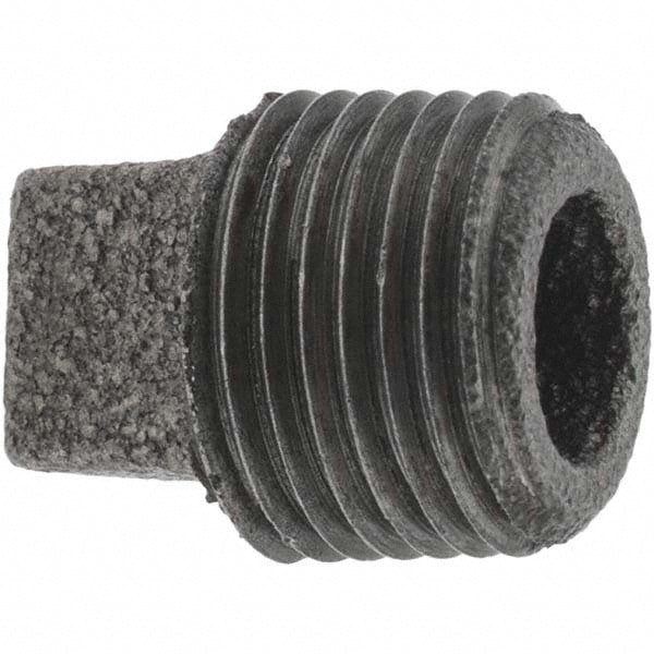 Black Square Plug: 1/2