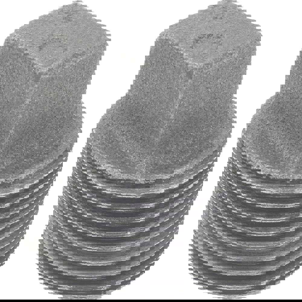 Black Square Plug: 1-1/4