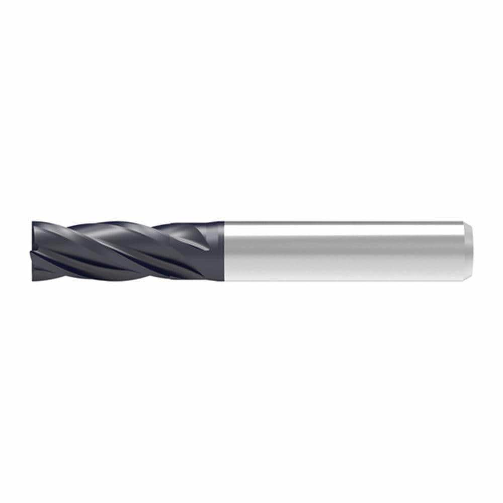 Corner Radius & Corner Chamfer End Mills; Mill Diameter (mm): 4.00 ; Number Of Flutes: 4 ; Length of Cut (mm): 13.0000 ; Single Or Double End: Single ; End Mill Material: Solid Carbide ; Chipbreaker: No