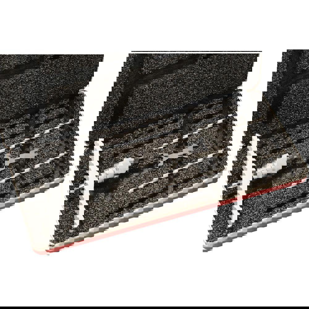 Mechanical Depth Micrometer: 3'' Range, 3 Rods, Satin Chrome Finish