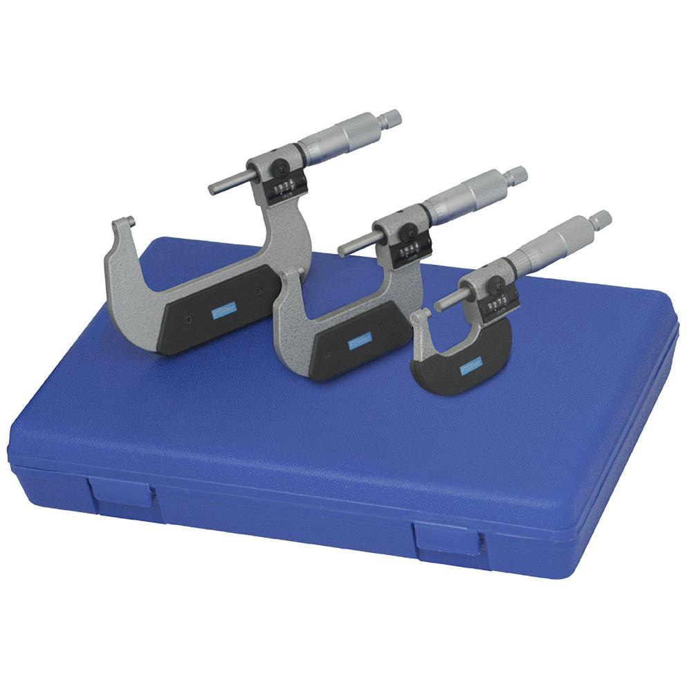 Mechanical Outside Micrometer Set: 0 to 4