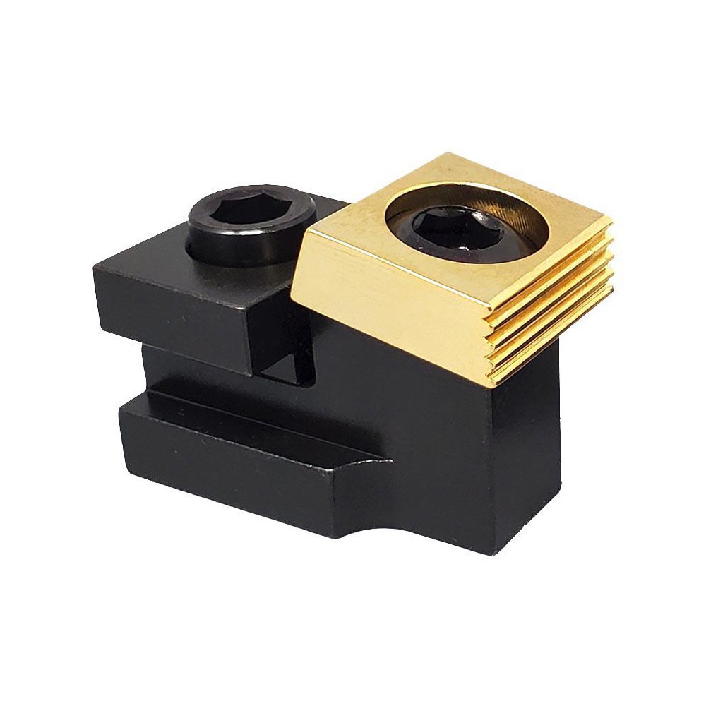 T-Slot Toe Clamps; Overall Length (mm): 48; 48 mm; Overall Length (Decimal Inch): 48 mm; T-Slot Size (mm): 16.00; T-Slot Size (Inch): 5/8; Holding Force (N): 17800.00; Holding Force (Lb.): 4000.00; 17800 N; 4000 lb; Overall Height (mm): 28 mm; 28.00; Over