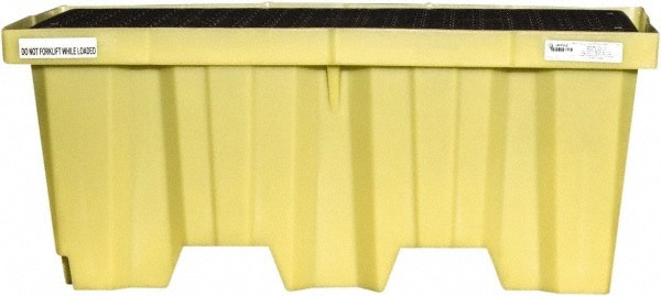 Spill Pallet: 2 Drum, 66 gal, 2,000 lb, Polyethylene