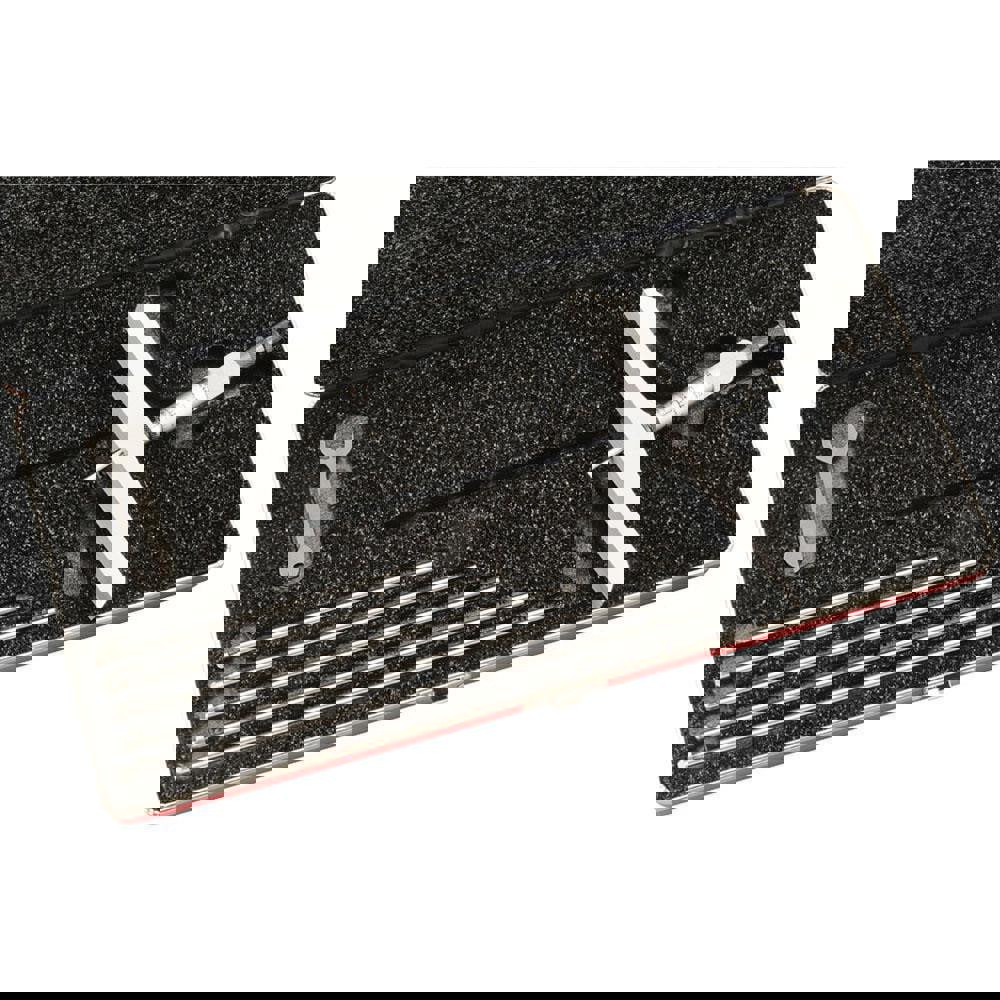 Mechanical Depth Micrometer: 6'' Range, 6 Rods, Satin Chrome Finish