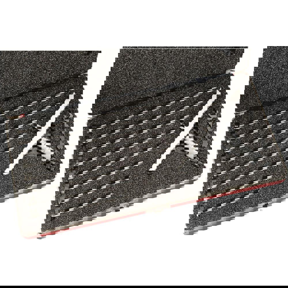 Mechanical Depth Micrometer: 9'' Range, 9 Rods, Satin Chrome Finish