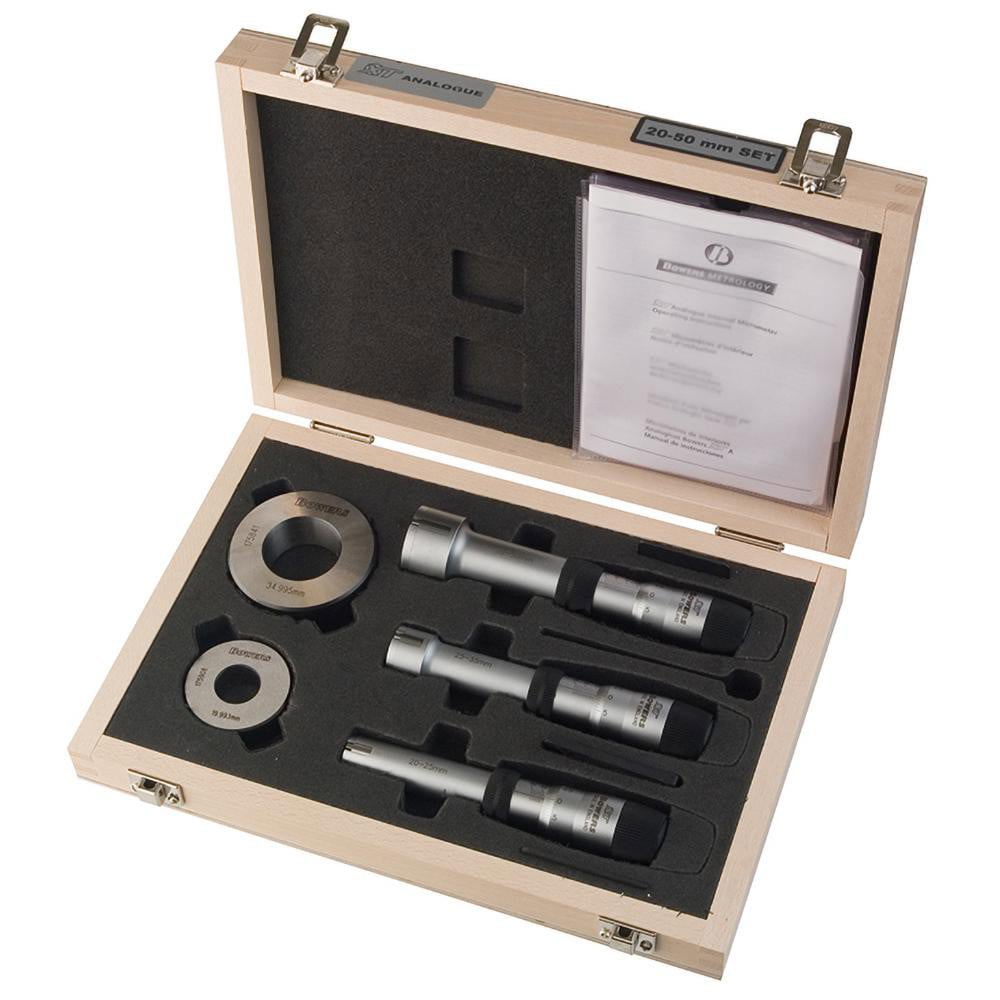 Mechanical Inside Micrometer Set: 0.3750 to 0.7500