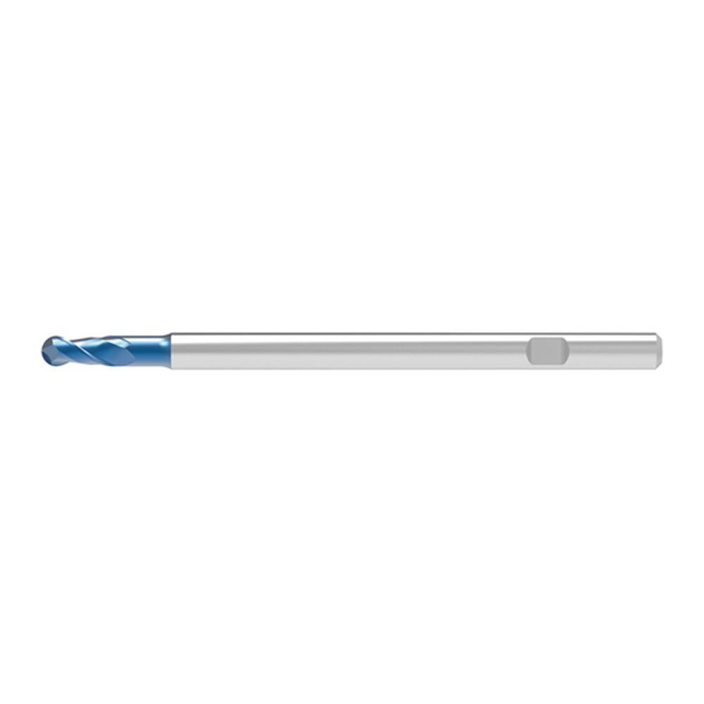 Ball End Mills; Mill Diameter (Decimal Inch): 0.6400 ; Mill Diameter (mm): 16.00 ; Number Of Flutes: 2 ; End Mill Material: Solid Carbide ; Length of Cut (mm): 30.0000 ; Shank Diameter (mm): 16.0000