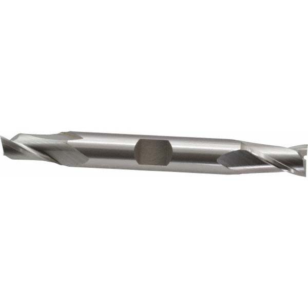 Square End Mill: 11/32'' Dia, 9/16'' LOC, 3/8'' Shank Dia, 3-1/8'' OAL, 2 Flutes, Cobalt