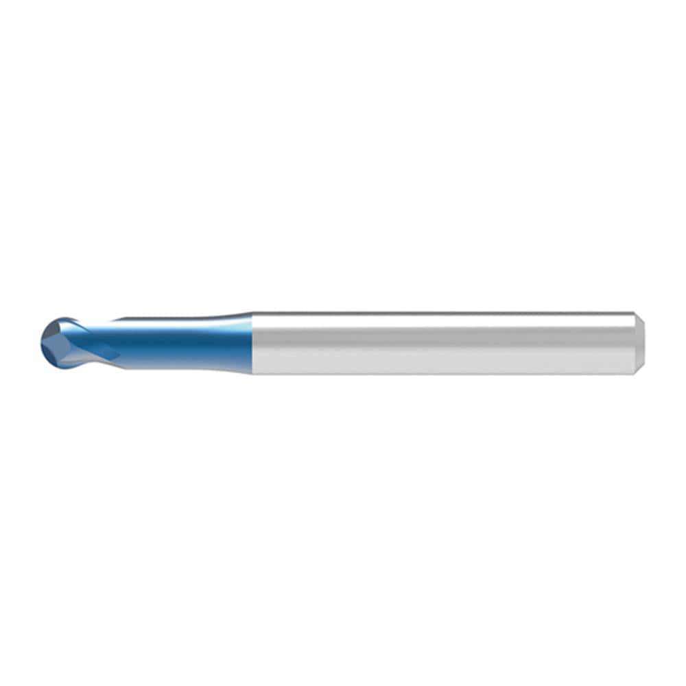 Ball End Mills; Mill Diameter (Decimal Inch): 0.2000 ; Mill Diameter (mm): 5.00 ; Number Of Flutes: 2 ; End Mill Material: Solid Carbide ; Length of Cut (mm): 5.0000 ; Shank Diameter (mm): 6.0000