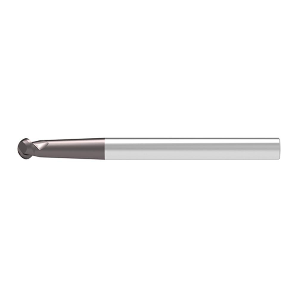 Ball End Mills; Mill Diameter (Decimal Inch): 0.1600 ; Mill Diameter (mm): 4.00 ; Number Of Flutes: 2 ; End Mill Material: Solid Carbide ; Length of Cut (mm): 3.0000 ; Shank Diameter (mm): 6.0000