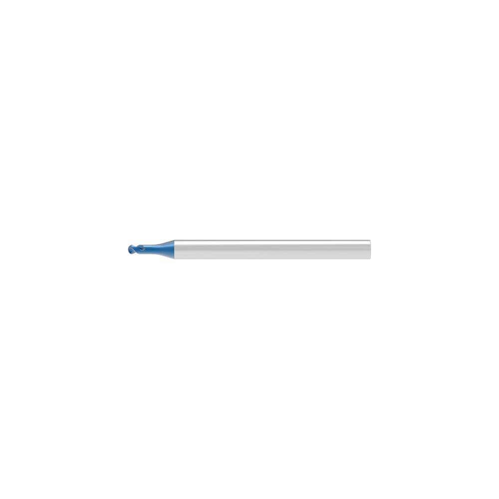 Ball End Mills; Mill Diameter (Decimal Inch): 0.0120 ; Mill Diameter (mm): 0.30 ; Number Of Flutes: 2 ; End Mill Material: Solid Carbide ; Length of Cut (mm): 0.2400 ; Shank Diameter (mm): 4.0000